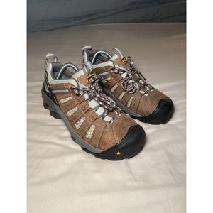 Keen Women’s Flint Low Steel Toe Utility Hiking Shoe Like New Size 9.5 No Insole